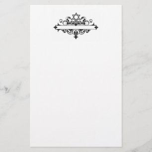 Vintage Jewish Header Stationery