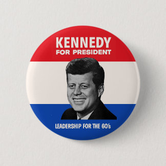 Vintage JFK Kennedy for President 1960 Campaign 6 Cm Round Badge