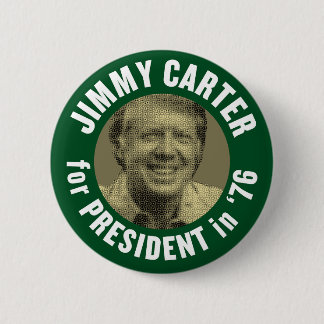 Vintage Jimmy Carter 1976 6 Cm Round Badge