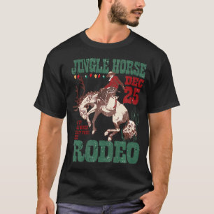 Vintage Jingle Horse Rodeo Funny Howdy Western Chr T-Shirt