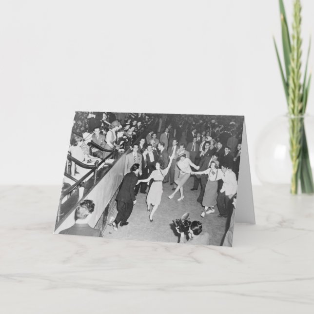 Vintage - Jitterbugging Crowd, Card (Front)