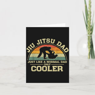 Vintage Jiu Jitsu Dad Like A Normal Dad Only Card