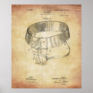 Vintage Jock Strap Illustration Poster