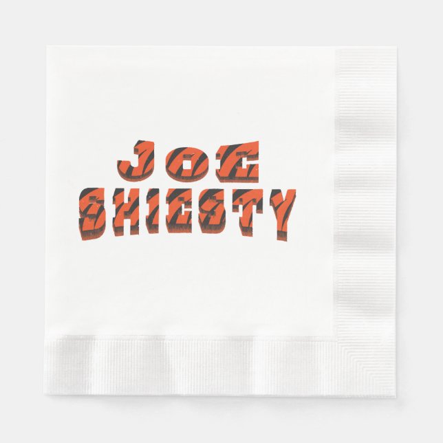 Vintage Joe Shiesty - Cincinnati Football  Napkin (Front)