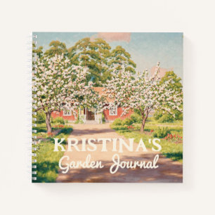 Vintage Johan Krouthén Fine Art Personal Garden Notebook