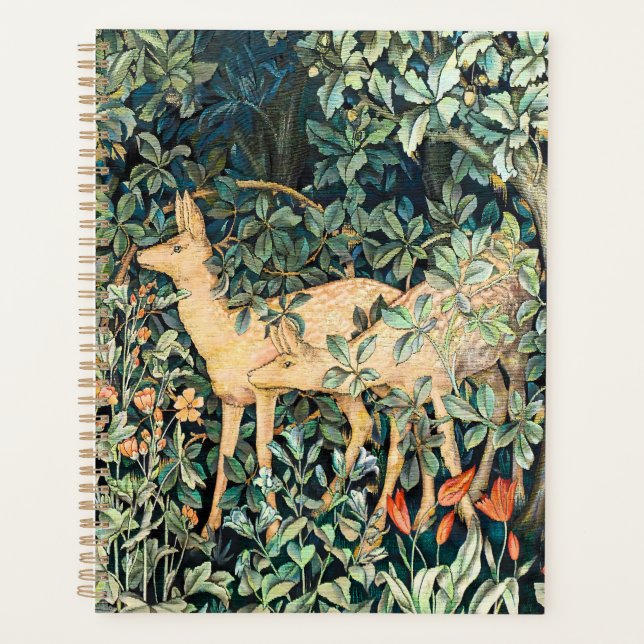 Vintage John Dearle "Greenery"- Tree Flower & Deer Planner (Front)