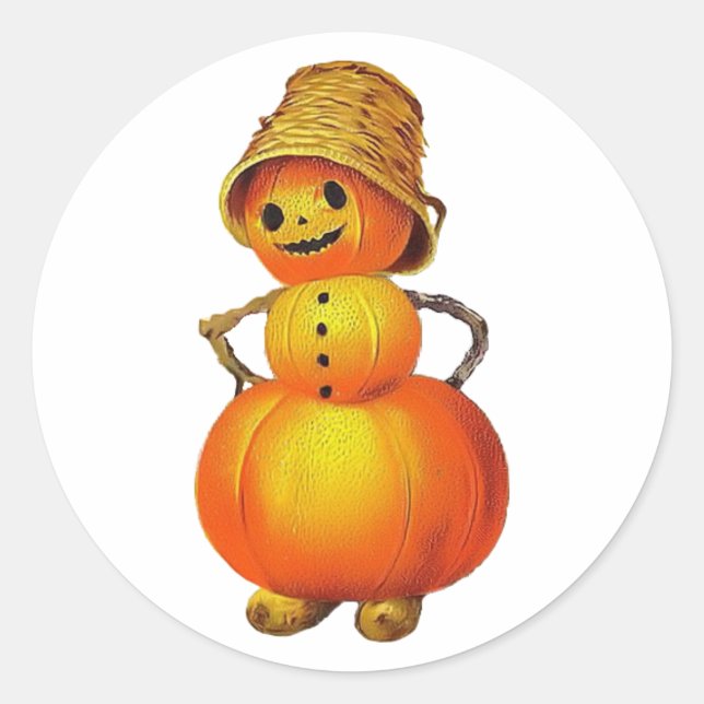 Vintage Jolly Pumpkin Sticker (Front)