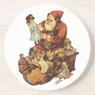 Vintage Jolly St. Nick Coaster