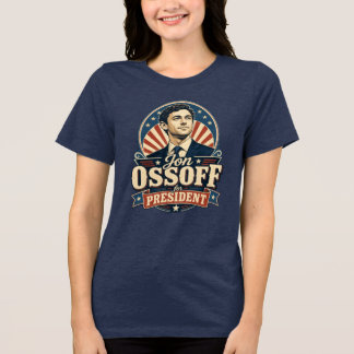 Vintage Jon Ossoff For President Political Tri-Blend Shirt