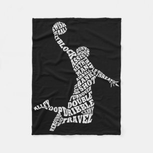 Vintage Jordan Sketll Player Gifts For Men Boys Fleece Blanket