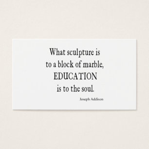 Vintage Joseph Addison Education Quote