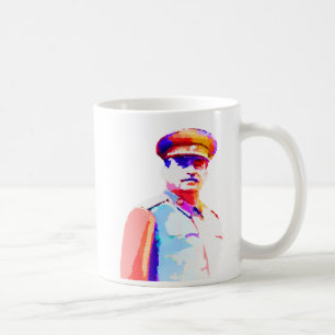 Vintage Joseph Stalin WW2 Russia Dictator Colourfu Coffee Mug