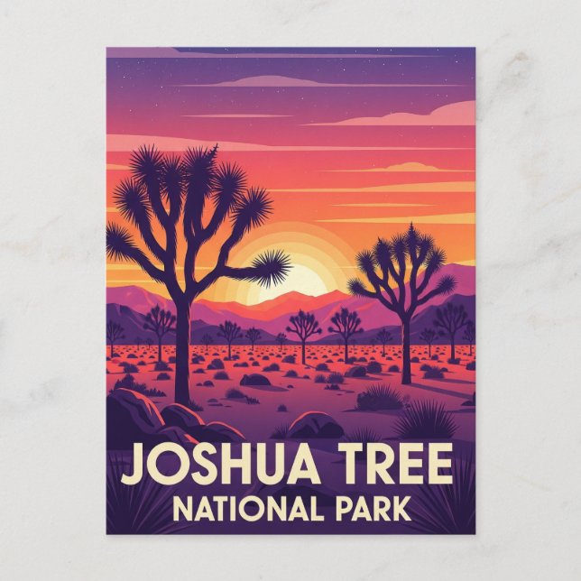 Vintage Joshua Tree National Park Postcard (Front)