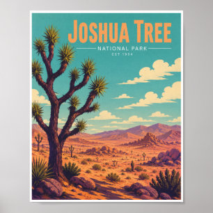 Vintage Joshua Tree National Park Poster