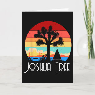 Vintage Joshua Tree National Park Retro Outdoor Ca Card