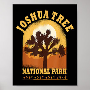 Vintage Joshua Tree Retro National Park Poster