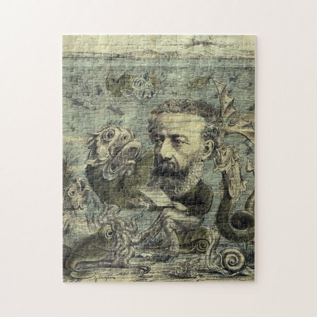 Vintage Jules Verne Periodical Cover Jigsaw Puzzle (Vertical)