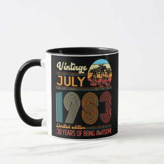 Vintage July 1983 Limited Edition Birthday  Mug