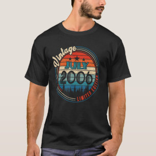 Vintage July 2006 16 Years Old Birthday T-Shirt