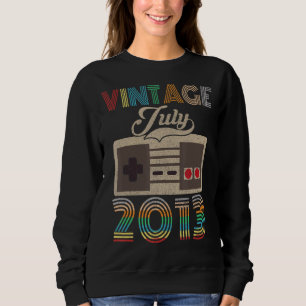 Vintage July 2013 9th Birthday 9 Year Old Sweatshirt