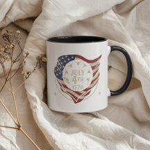 Vintage July 4th 1776 Flag Shield