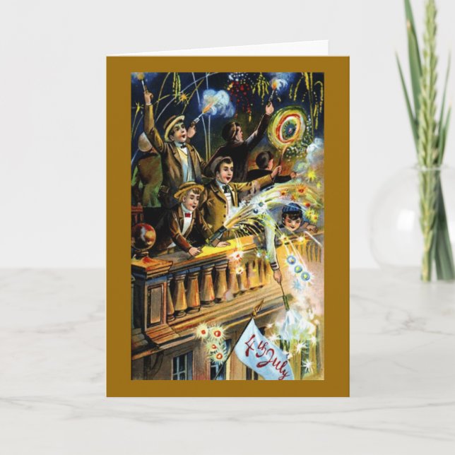 Vintage July 4th Card (Front)