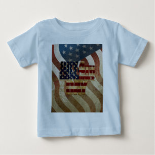 Vintage July 4th Independence Day Design Baby T-Shirt