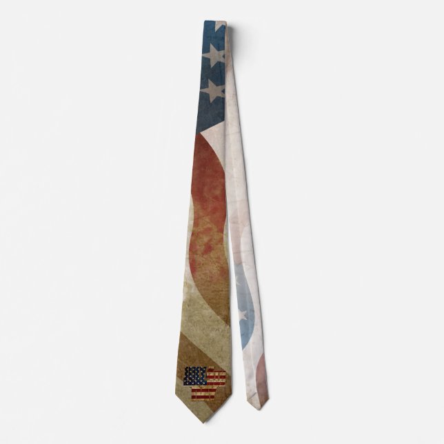 Vintage July 4th Independence Day Design Tie (Front)