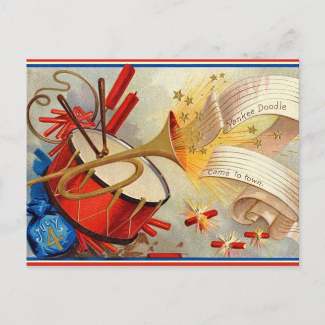 Vintage July 4th Postcard (Front)