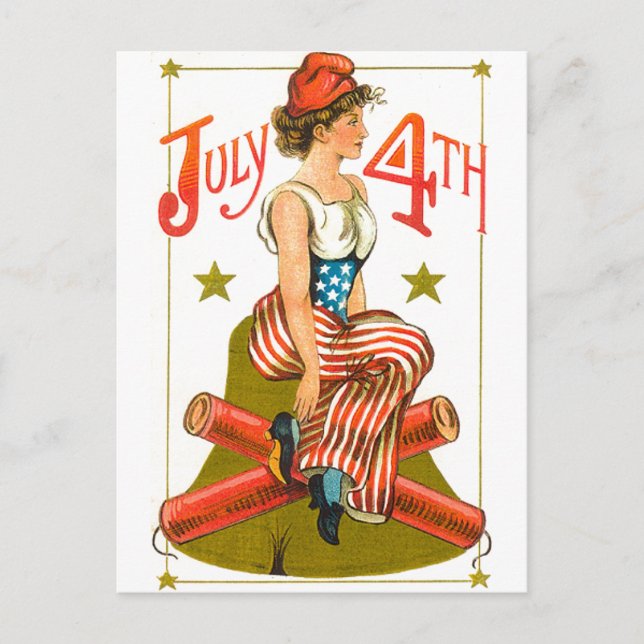 Vintage July 4th Postcard (Front)