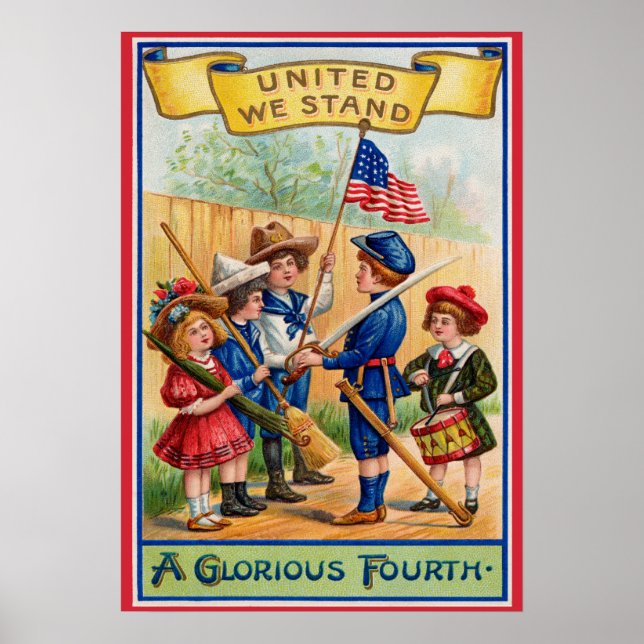 Vintage July Fourth poster (Front)