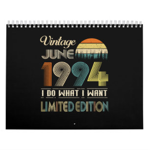 Vintage June 1994 What I Want Limited Edition Calendar