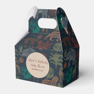 Vintage Jungle Safari Baby Boy Shower Favour Box