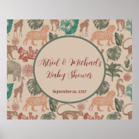 Vintage Jungle Safari Baby Shower 