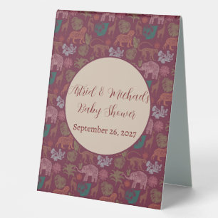 Vintage Jungle Safari Pink Baby Shower 