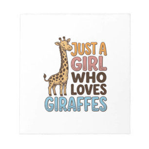 Vintage Just A Girl Who Loves Giraffes Shirt (5)_1 Notepad