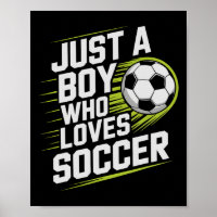 Vintage Just Boy Who Loves Soccer Play Game Goalie