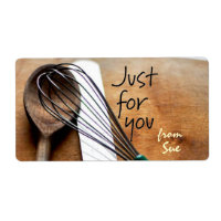 Vintage Just for You Baking Labels