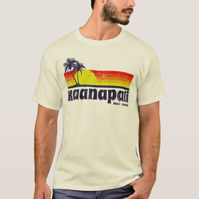Vintage Kaanapali Maui Hawaii T-Shirt (Front)