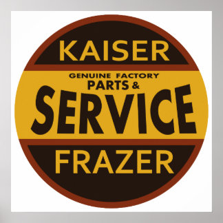 Vintage Kaiser Frazer service sign