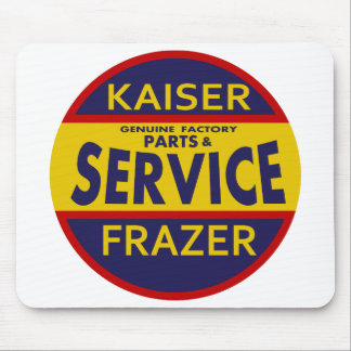 Vintage Kaiser Frazer service sign red/blue Mouse Pad