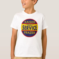 Vintage Kaiser Frazer service sign red/blue