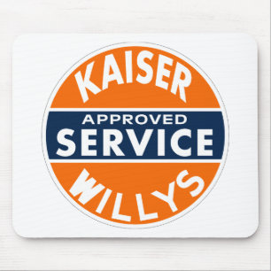 Vintage Kaiser Willys service sign Mouse Pad
