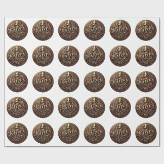 Vintage Kaizen Crest Corporate Gift Wrapping Pape Paper