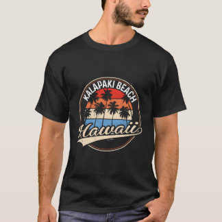 Vintage Kalapaki Beach Hawaii Palm Tree Beach T-Shirt