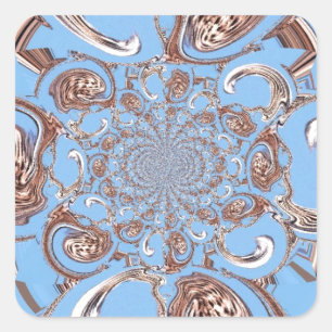 Vintage Kaleidoscope Art Print Square Sticker