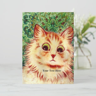 Vintage Kaleidoscope Cat by Louis Wain Card