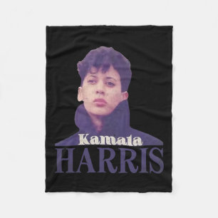 Vintage Kamala Harris Young Kamala  Fleece Blanket