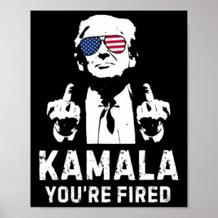 Vintage Kamala You’re Fired! Trump 2024  Poster