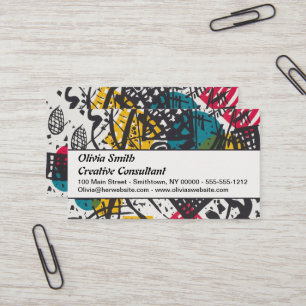 Vintage Kandinsky Kleine Welten V Bauhaus Abstract Business Card